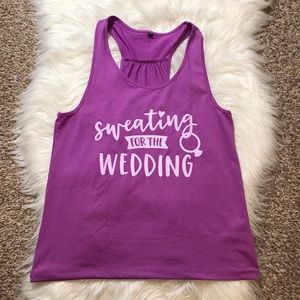 Activewear tank top for bride to be S-M